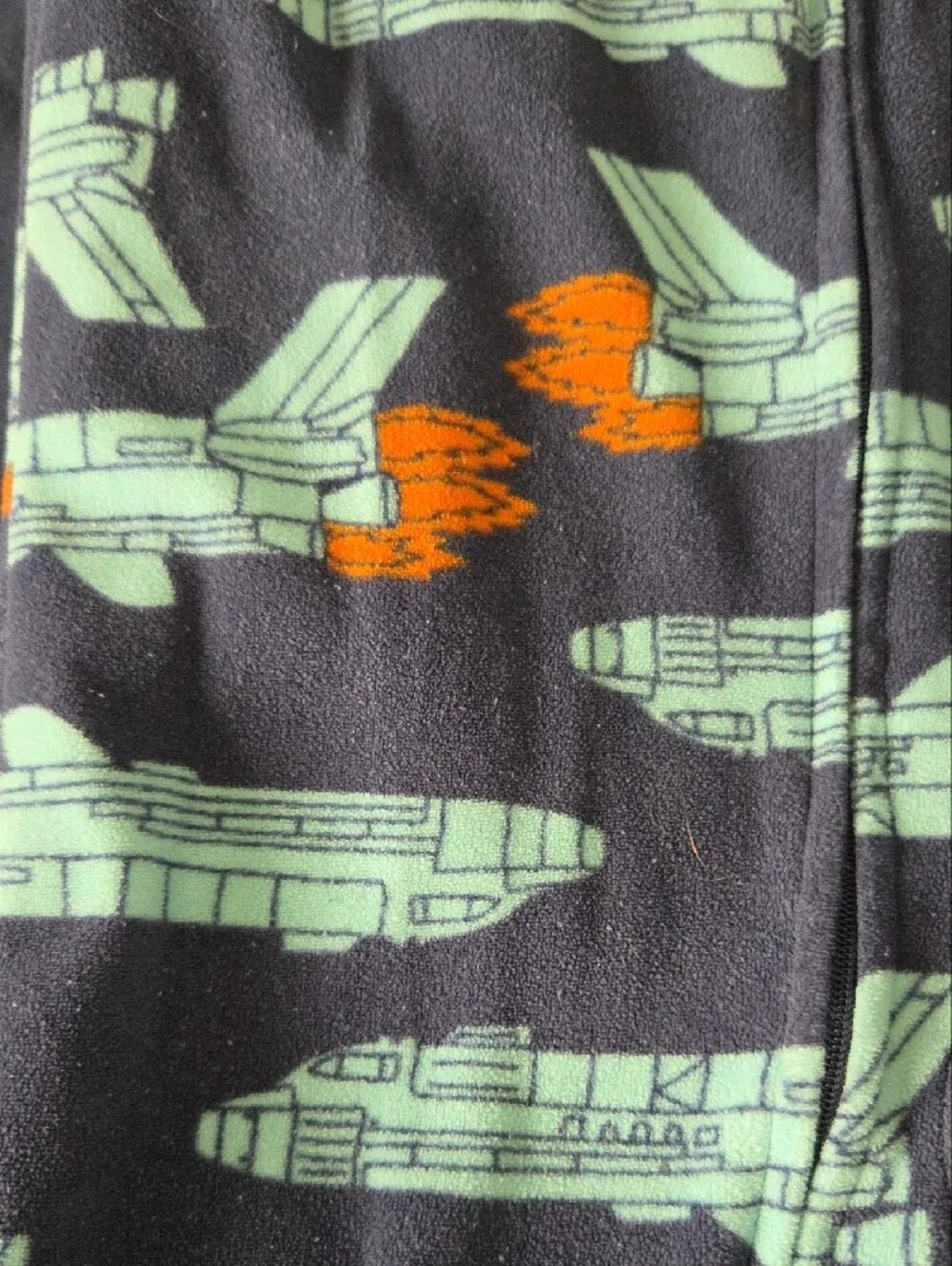 Carter's Navy Football & Rocket Fleece Footed Pajamas- Set of 2 Size 4t, Kids